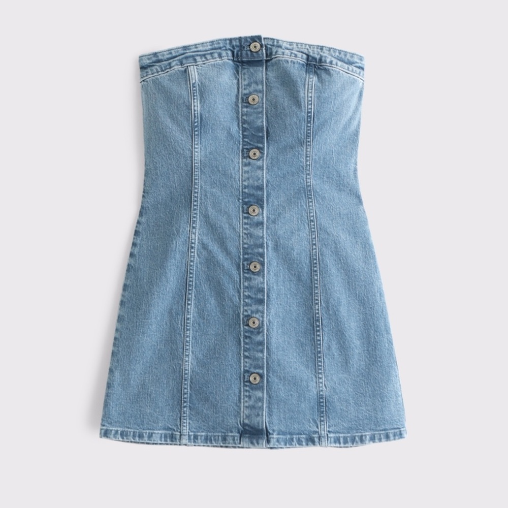 Abercrombie & Fitch Blue Denim Mini Dress